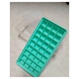Turquoise Ice Cube Tray with Lid