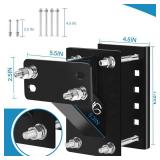 GADFISH Spare Tire Carrier,Spare Tire Mount Boat Trailer Carrier Bracket,Heavy Duty Lock Holder,Fits 4 & 5 & 6 Lugs Trailer Wheels on 4", 4.5