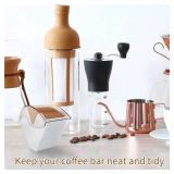 Coffee Filter Holder for Organizer and Coffee Station Accessories (White)