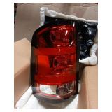 Tektend Tail Light Assembly Compatible with 2007-2013 GMC Sierra 1500 2500HD 3500HD Factory Style Pickup Truck Taillight Rear Brake Lamps OE Replacement, Driver Side