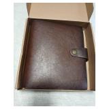 Photo Album 4x6 300 Photos, Genuine Leather Photo Albums with Writing Space with 40 Writing Paper, Family Wedding Travel Kids Graduation Ultrasound Baby Picture Album Scrapbook, Christmas gifts, Brown