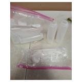 New Star Foodservice 26115 Squeeze Bottles, Plastic, 8 oz, Clear, Pack of 6