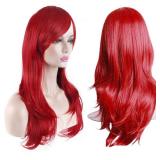 Akstore 28 inch Fashion Wigs Long Wavy Curly Hair Cosplay Wig (Red)