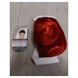 Akstore 28 inch Fashion Wigs Long Wavy Curly Hair Cosplay Wig (Red)