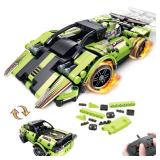 GAMZOO STEM Building Toys for Kids with 2-in-1 Remote Control Racer Snap Together Engineering Kits Early Learning Racecar Building Blocks - Best Gift for 6 7 8 9+ Year Old Boys and Girls