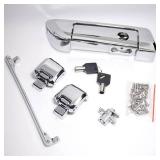 Chrome Hinges Latch Hardware Kits And Lid Tether For Harley Touring Street Glide Road King With Tour Pak 2014-2022 Model