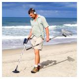 GADFISH Sand Scoop for Metal Detecting, Metal Detector Scoop, Stainless Steel Sand Sifter Shovel, Fast Sifter Shovel for Underwater Treasure Hunting (Stainless Steel)