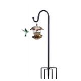 ToyHotels Shepherd Hooks for Outdoor, 1 Pack 62 Inch Bird Feeder Pole with 5 Prongs Base for Hanging Lantern, Hummingbird Feeder, Lightweight Plant, Shepherds Hook for Bird Feeders for Outside