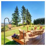 ToyHotels Shepherd Hooks for Outdoor, 1 Pack 62 Inch Bird Feeder Pole with 5 Prongs Base for Hanging Lantern, Hummingbird Feeder, Lightweight Plant, Shepherds Hook for Bird Feeders for Outside