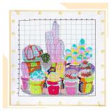 Glooglitter 2 Sets Stretcher Bars for Needlework with Thumb Tacks Regular Needlepoint Stretcher Bars Wooden Canvas Stretcher Bars for Embroidery Stitch Frame Set Bundle with Crafts (8 Inch)