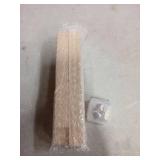 Glooglitter 2 Sets Stretcher Bars for Needlework with Thumb Tacks Regular Needlepoint Stretcher Bars Wooden Canvas Stretcher Bars for Embroidery Stitch Frame Set Bundle with Crafts (8 Inch)