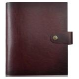 Adeerus Genuine Leather Photo Album, 4x6 for 300 Photos, with 40 Writing Paper, Bookshelf Scrapbook for Travel Family Wedding Kids Graduation Baby Pictures, Wine Brown