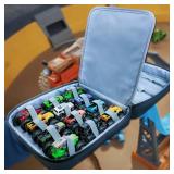 miiinaps Carrying Case for 24 Monster Jam Trucks, Kids Toy Truck Storage Bag Hold 24 Monster Jam Toy Trucks, Hold for 1:64 Scale Monster Jam Trucks Bag Only, Without Accessories