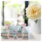 FACTORY SEALED - Guawubiang Inspirational Scripture Keepsake, Christian Gifts for Women Men, Floral Butterfly Decor Acrylic Plaque, Bible Verses Religious Gifts for Sister Mom Friend, Home Office Desk