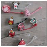 FACTORY SEALED - Disney Christmas Starbucks Straw Buddies Set