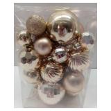 APPEARS NEW - Christmas Balls Ornaments -36pcs Shatterproof Christmas Tree Decorations with Hanging Loop for Xmas Tree Wedding Holiday Party Home Decor,6 Styles in 3 Sizes(Champagne Gold)