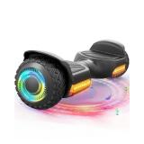 FACTORY SEALED - Gyroor Balancing Scooter New G13 All Terrain Balancing Scooter with LED Lights & 500W Motor, Self Balancing Off Road with Bluetooth for Kids ages 6-12 and Adults-Black  - Retail: $125