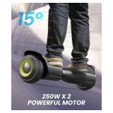 FACTORY SEALED - Gyroor Balancing Scooter New G13 All Terrain Balancing Scooter with LED Lights & 500W Motor, Self Balancing Off Road with Bluetooth for Kids ages 6-12 and Adults-Black  - Retail: $125