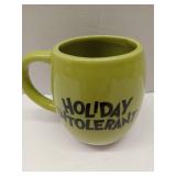 APPEARS NEW - Grinch Face Green Ceramic Coffee Mug