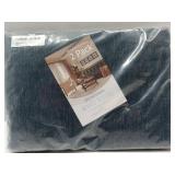 FACTORY SEALED - Navy Blue Brightsheer Window Curtains - 2 Pack