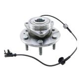 Front 4WD Wheel Bearing and Hub Assembly for 2007-2014 Chevy GMC Silverado Suburban Sierra Yukon 1500 Tahoe Avalanche Cadillac Escalade ESV EXT Wheel Bearing 4X4 AWD Wheel Hub Bearing Assembly 515096 