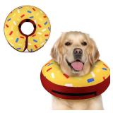 Inflatable Dog Cone Collar Alternative After Surgery, Doggie Neck Donut Collar Recovery E Collar, Soft Dog Cone for Small Medium Large Dogs - Retail: $22