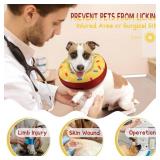Inflatable Dog Cone Collar Alternative After Surgery, Doggie Neck Donut Collar Recovery E Collar, Soft Dog Cone for Small Medium Large Dogs - Retail: $22