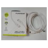 Braided USB-C to C Cable (10ft) Power Delivery Charger Cord for iPhone Air, 17, 17Pro, 17 Pro Max, 16, 15,MacBook, iPad Pro 2020, Galaxy S25/S24/S23/S22 Ultra, Pixel10/9/8 & USB-C Devices. - Retail: $