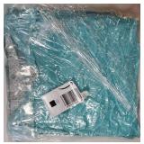 Teal Blue Round Rugs for Bedroom - Machine Washable, 4 ft Circle Area Rugs for Living Room, Soft and Fluffy Shaggy Carpet for Teen Girls and Boys, Nursery Rooms, Dorms, Home Decor Aesthetic - Retail: 