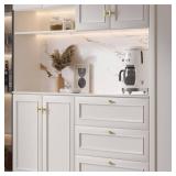 10 Pack Gold Cabinet Knobs Brushed Brass Kitchen Drawer Knobs - LSJ12GD Single Hole Square Cupboard Bathroom Door Knobs Gold Cabinet Pulls Hardware Brushed Gold Knobs 2in/50mm Overall length - Retail: