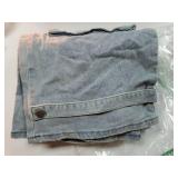 Sexy Baggy Sparkly Jeans for Women Cutout Pearl Bedazzled Stretch Cargo Denim Pants with Multi Pockets, LARGE. - Retail: $45