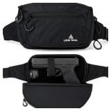 Lone Trail Large Concealed Carry Fanny Pack for Men | Adjustable Fanny Pack for Men for Hiking and Travel - Tactical Waist Packs w/Fully Adjustable Strap - Retail: $15
