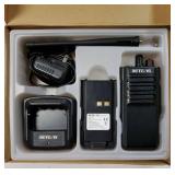 RT29U Two Way Radios Long Range, Heavy Duty 2 Way Radio with 3200mAh,Waterproof,Professional Walkie Talkies for Security Commercial(Black, 1 Pack) - Retail: $63