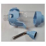 Dog Water Dispenser for Cage, 15oz Auto Feeding Crate Water Bottle for Dogs, Cats & Rabbits, Pet Nozzle Diameter: 12mm, BPA Free, Blue - Retail: $18
