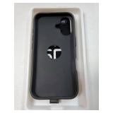 iPhone 16 Case Leather | iPhone 16 Leather Case with Stand | Compatible with MagSafe with Magnetic Ring Grip Holder (Black, IP 16-6.1inch) - Retail: $27