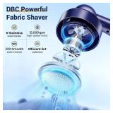 DBC Fabric Shaver and Lint Remover, Sweater Shaver with 3-Speeds and 6-Leaf Blades, 2hours runtime, 2 Replaceable Blades, Battery Operated, Remove Pilling, Furniture, Fuzz, Lint Ball - Blue - Retail: 
