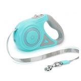 Green Luminous Automatic Retractable Dog Leash with Flashlight and Safety LED Dog Leash for Night Walks & Ultimate Freedom Leashes with Anti Slip Handle 360Â°Tangle-Free 5M/16ft - Retail: $36