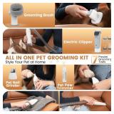 Dog Grooming Vacuum and Kit, Clipper Nail Trimmer Grinder, 2.5L Dust Cup 7 Grooming Tools 11000Pa Pet Vacuum for Shedding Grooming, Dog Hair Vacuum, Home Cleaning, PG50 Plus - Retail: $70