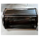 Stainless Steel Bread Box for kitchen, bread bin, bread storage Bread holder 16.5x10x8. DOOR is DENTED but still Functional. - Retail: $40