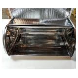 Stainless Steel Bread Box for kitchen, bread bin, bread storage Bread holder 16.5x10x8. DOOR is DENTED but still Functional. - Retail: $40