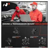 5PCS Engine Motor Mount and Transmission Mount Set Compatible with Honda Odyssey EX-L EXL Touring 2007 3.5L, Automatic Transmission, i-VTEC - Retail: $175