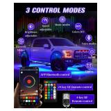 12Pods 5 Sides Full Angle RGB LED Rock Lights Kits High Brightness 27 Beads RGB 5050 IP68 Waterproof Underglow Multicolor Exterior Wheel Rock Lights for 12V Trucks Jeep Offroad Pickup UTV ATV RZR SUV 