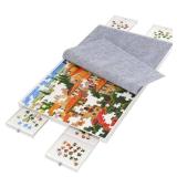 1500 Pieces Puzzle Board with Drawers and Cover,35x27"Portable Jigsaw Puzzle Table for Adults Puzzle Tables with Drawers - Retail: $45"