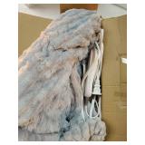 Heated Blanket Electric Throw 50x60", Soft Flannel Sherpa Heater 3 Heat Settings and 4 Hours Auto Shut-Off Heating Blanket ETL Certification Over-Heat Protection Machine Washable, Light Grey - Retail: