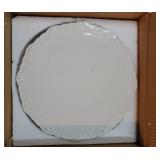 12 White Cake Stand for 10" Cake, Porcelain Cake Plate, Cake Pedestal Stand, Round Dessert Stand, Wedding Cake Stand for Party, Birthday, Baby Shower, Christmas, Home Decorating Cake Display Stand - R