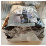 12 Pack Large Strong Moving Bags with Zippers & Carrying Handles - Water-Resistant - Heavy Duty Storage Tote for Space Saving Moving Storage, Fold Flat, Alternative to Moving Box (Silver) - Retail: $5