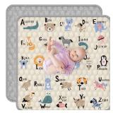 Baby Play Mat 59 X 59", Thickened Soft Floor Mat, Waterproof and Non-Slip Crawling Play Mat, Machine Washable Foldable Crawling for Floor Playpen - Retail: $55"