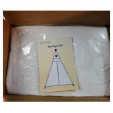 Teepee Tent for Kids with Inflatable Airbed, String Lights, Balloons, Pump, Washable Slumber Party Tent Indoor Outdoor for Girls Boys, Children Tipi Playhouse for Playtime and Sleepover - Retail: $66