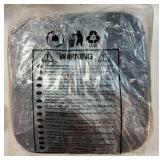 Toddler Booster Seat for Kitchen Chair and Dining Table, Non-Slip Cushion with Backrest, Adjustable Straps, Waterproof and Portable for Travel - Dark Greyâ - Retail: $30