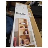 5 Shelf Dorm Bookcase Natural Wood - Room Essentialsâ¢